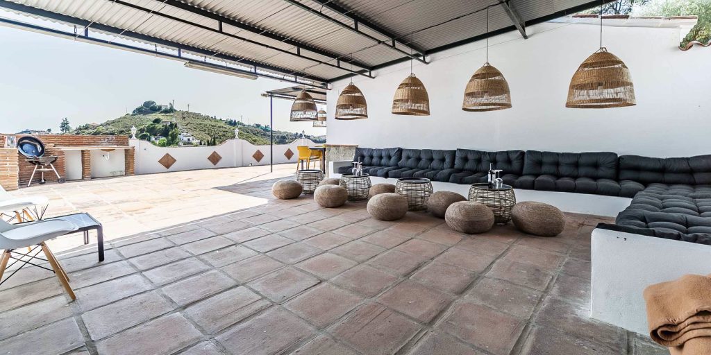 Hjørne med loungeområde