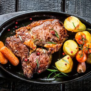 Bøf med grøntsager