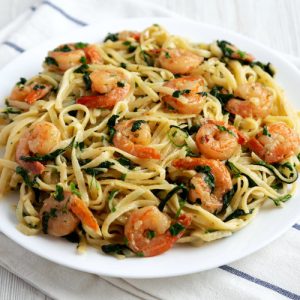 spaghetti med rejer